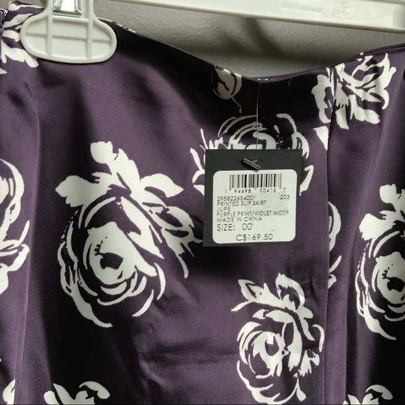 NWT CLUB MONACO WOMEN'S PRINTED SLIP SKIRT - Picture 6 of 6